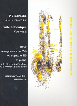Suite hellnique  pour saxophone alto ou soprano et piano