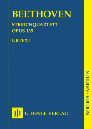 Streichquartett F-Dur op.135  Studienpartitur