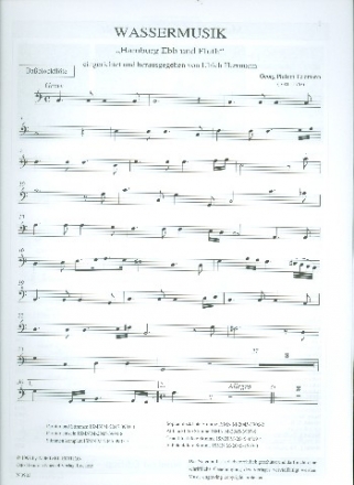 Wassermusik fr 4 Blockflten (SATB) Bassblockflte