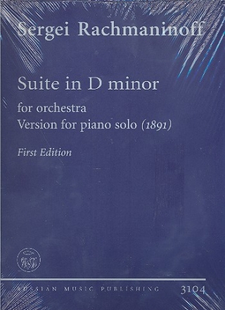 Suite d-Moll fr Orchester fr Klavier solo Reprint