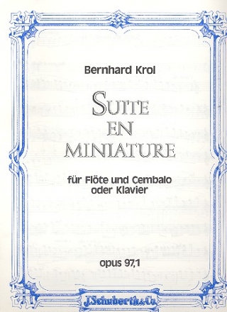 Suite en miniature op.97,1 für Flöte und Cembalo (Klavier)
