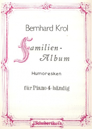 Familienalbum Humoresken fr Klavier zu 4 Hnden