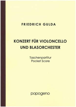 Konzert  fr Violoncello und Blasorchester Studienpartitur
