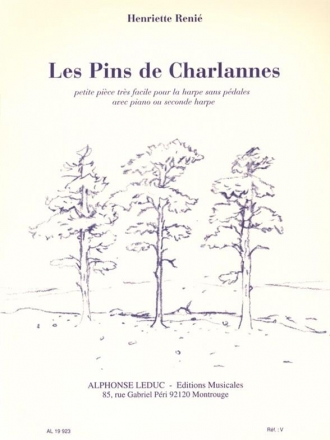 Les Pins de Charlannes Petite pice trs facile pour harpe sans pdales avec piano ou seconde harpe