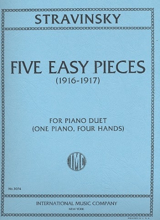 5 easy pieces for 1 piano 4 hands
