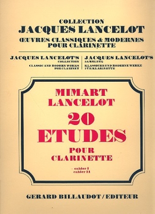 20 tudes vol.1 pour clarinette