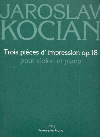 3 pices d'impression op.18 pour violon et piano