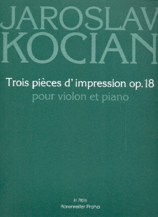 3 pices d'impression op.18 pour violon et piano