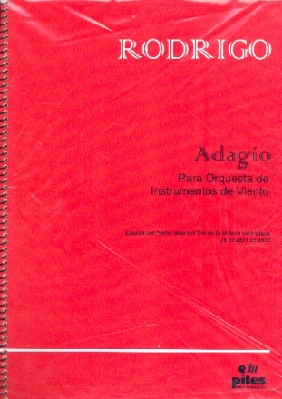 Adagio para instrumentos de viento Partitur und Stimmen