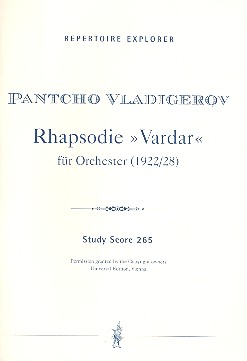 Rhapsodie Vardar op.16 fr Orchester Studienpartitur