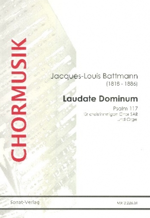 Laudate Dominum fr gem Chor (SAM) und Orgel Partitur