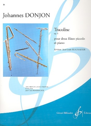 Tracoline op.6 pour 2 flutes piccolo et piano