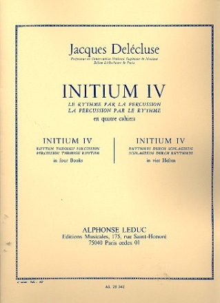 Initium vol.4 le rythme par la percussion