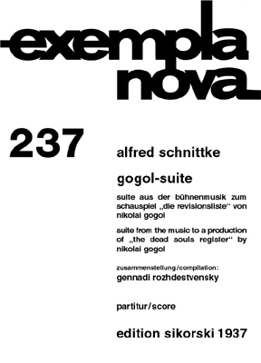 Gogol-Suite fr Orchester Partitur