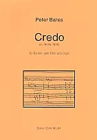 Credo op.1969a  fr Bariton, Chor und Orgel Partitur