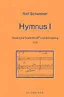 HYMNUS NR.1 FUER KLARINETTE UND SCHLAGZEUG (1988) PARTITUR UND STIMMEN