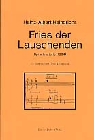 Fries der Lauschenden fr gem Chor a cappella Chorpartitur