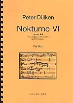 Nokturno no.6 op.44 fr Violine, Klarinette und Orchester Partitur