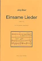 Einsame Lieder fr Singstimme und Klavier