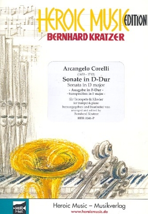 Sonate F-Dur fr Trompete und Klavier (original in D-Dur) Schlerfassung