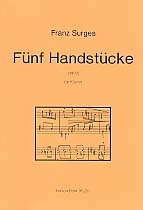 5 HANDSTUECKE FUER KLAVIER