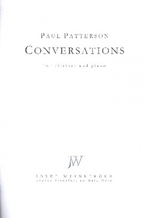 Conversations for clarinet and piano