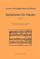 VARIATIONEN BAND 3 FUER KLAVIER ANDANTE CON VARIAZIONI O.OP.