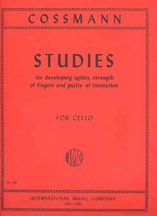 Studies for developing Agility, Strenght of Fingers and Purity of Into for violoncello