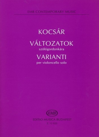 VARIANTI PER VIOLONCELLO EMB CONTEMPORARY MUSIC