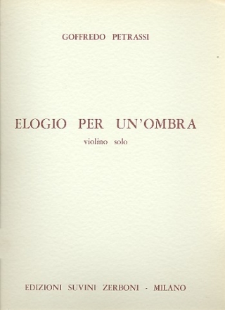 Elogio per un'ombra per violino