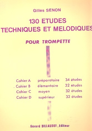 130 tudes techniques et mlodiques vol.B 32 tudes lmentaires pour trompette