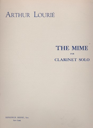 The Mime - for clarinet solo