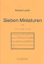 7 Miniaturen fr 3 Trompeten und Orgel Partitur und Stimmen