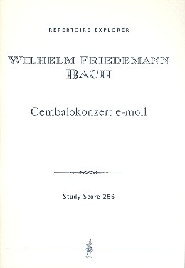 Konzert e-Moll fr Cembalo, 2 Violinen, Viola und Kontraba Studienpartitur