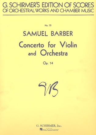 Concerto op.14 for violin and orchestra score