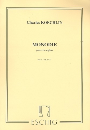 Monodie op.216,11 pour cor anglais