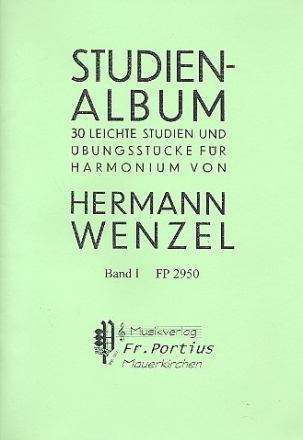 Studienalbum Band 1 fr Harmonium 30 leichte Studien und bungsstuecke