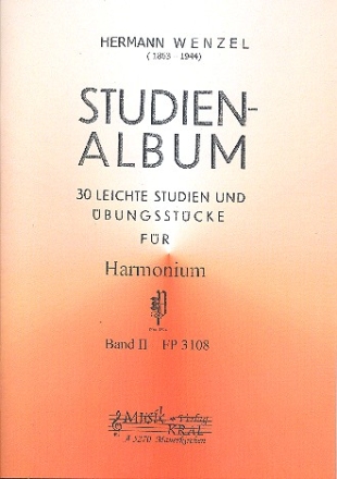 Studienalbum Band 2 30 leichte Studien und bungsstuecke fr Harmonium
