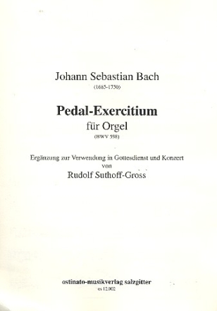 Pedal-Exercitium BWV598 fr Orgel