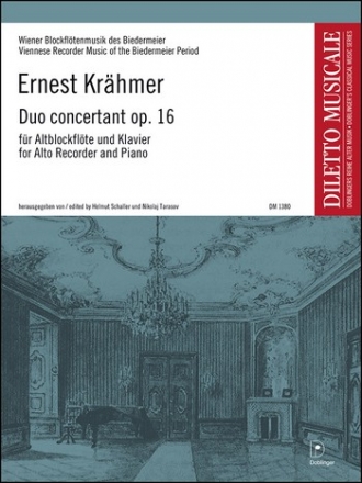 Duo concertant op.16 fr Altblockflte und Klavier