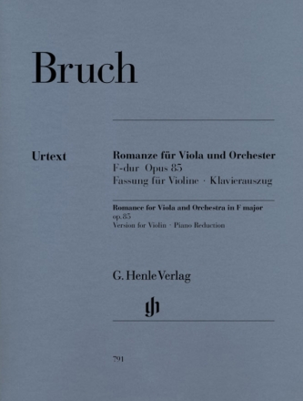 Romanze F-Dur op.85 fr Viola und Orchester fr Violine und Klavier