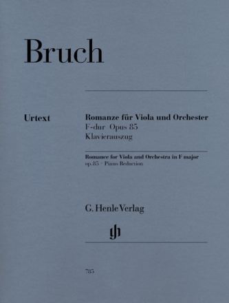 Romanze F-Dur op.85 fr Viola und Orchester fr Viola und Klavier