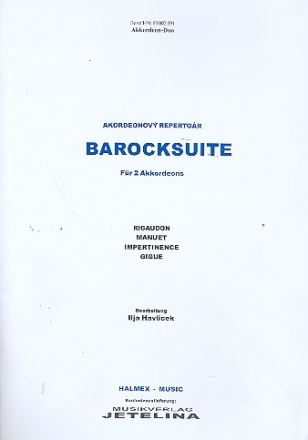 Barocksuite fr 2 Akkordeons Spielpartitur