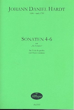 6 Sonaten Band 2 (Nr.4-6) fr Viola da gamba und Bc