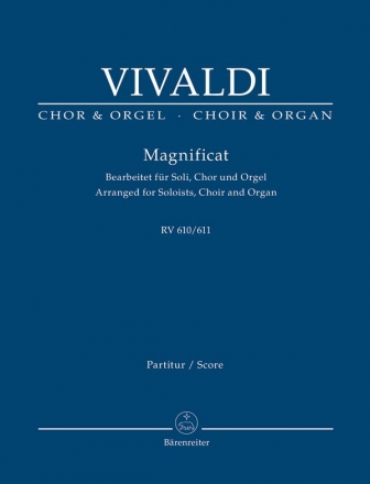 Magnificat RV610/611 fr Soli, Chor und Orgel Partitur