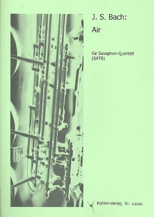 Air fr 4 Saxophone (SATB) Partitur und Stimmen