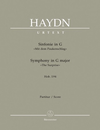 Sinfonie G-Dur Nr.94 Hob.I:94 fr Orchester Partitur