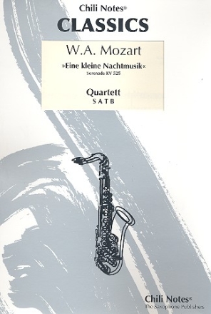 Eine kleine Nachtmusik fr 4 Saxophone (SATB) Partitur und Stimmen