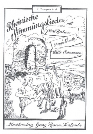 Rheinische Stimmungslieder: fr Blasorchester Trompete 1