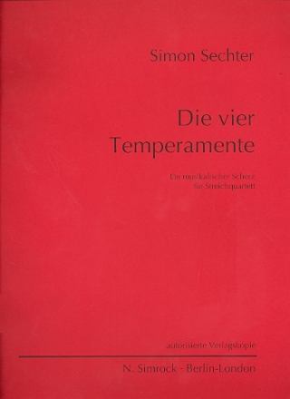 Die vier Temperamente Musikalischer Scherz fr Streichquartett,  Stimmen (Kopie)